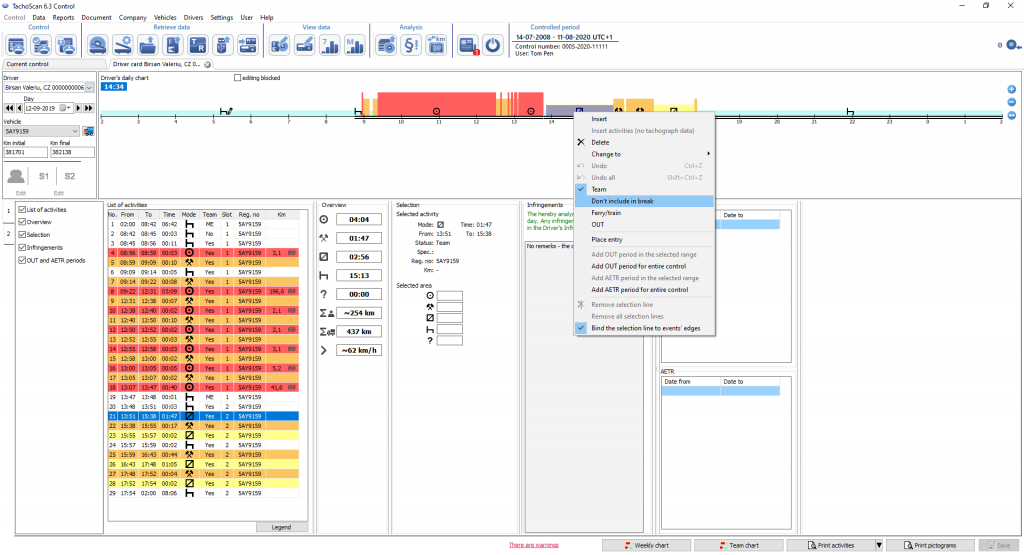 THE NEW VERSION OF TACHOSCAN CONTROL 6.3.0Tachoscan Control